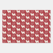 Wrapppapier Witte Tibetaanse Spanjaarden Inpakpapier Vel (Voorkant)