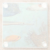 Wrasse en Friends Classy Glass Onderzetter (Achterkant)