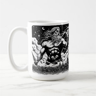 Wrath of Zeus inkt Illustratie Griekse mythologie Koffiemok