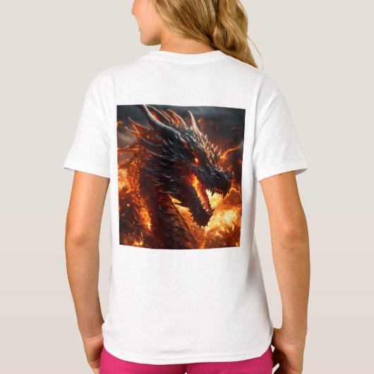 Wrath Unleashed: Infernal Storm Dragon" T-shirt (Achterkant)