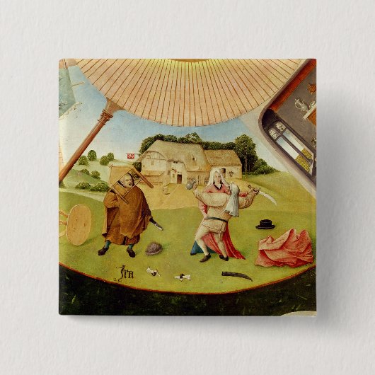 Wrath Vierkante Button 5,1 Cm (Voorkant)