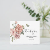  wratten van  roze roze bruindragende bruindrain bedankkaart (Staand voorkant)