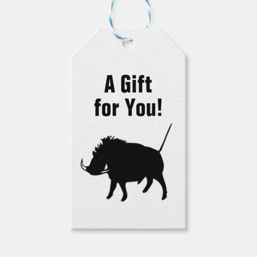 Wrattenzwijn  cadeaulabel (Voorkant)