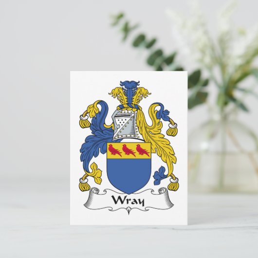 Wray Family Crest Briefkaart (Staand voorkant)
