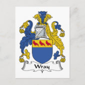 Wray Family Crest Briefkaart (Voorkant)
