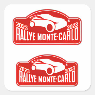 WRC Monte-Carlo Rally Rally Monte carlo Vierkante Sticker