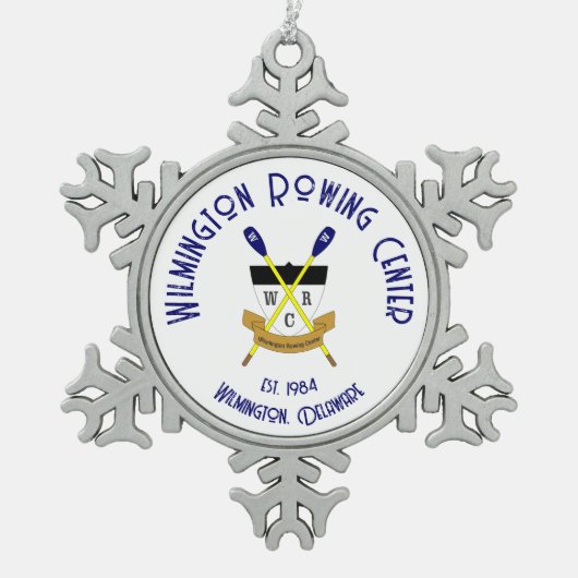 WRC Tin Sneeuwvlok Ornament (Voorkant)