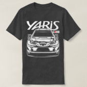 WRC Yaris Gazoo Racing White Print T-shirt (Design voorkant)