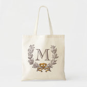  Wreatated Monogram Initiaal Tas (Voorkant)