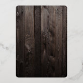 WreatCustom Photo Merry-kerstnaam Folie Feestdagenkaart (Achterkant)