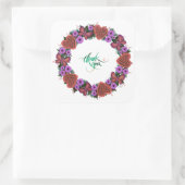 Wreatding Wedding Flowers Floral Arrangement Posta Vierkante Sticker (Tas)