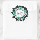 Wreatding Wedding Flowers Floral Arrangement Posta Vierkante Sticker (Tas)