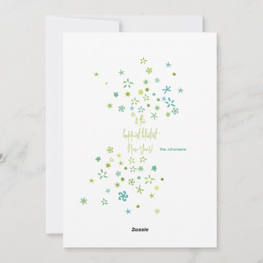 Wreate and Ribbon Holiday Card Feestdagenkaart (Achterkant)