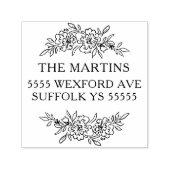 Wreate botanisch adres  zelfinktende stempel (Design)