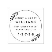 Wreate gehuwde paarse rubberen stempel (Afrduk)