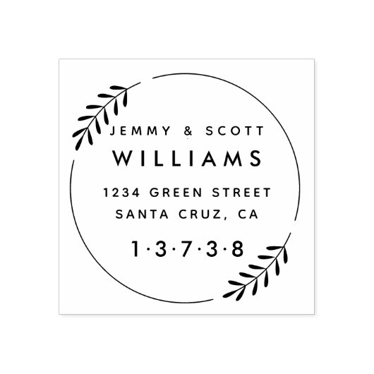 Wreate gehuwde paarse rubberen stempel (Afrduk)