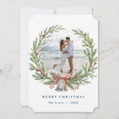 Wreate kerstfotokaart kaart (Voorkant)