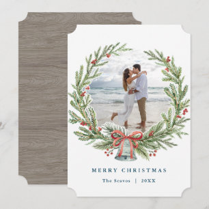 Wreate kerstfotokaart kaart