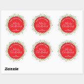 Wreate kersthomemade Holiday Baking Ronde Sticker (Vel)