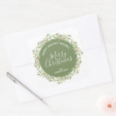 Wreate kersthomemade Holiday Baking Vierkante Sticker (Envelop)