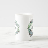  Wreate met Butterflies Moederdag Porselein Kop (Voorkant)