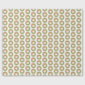 Wreated Pattern country kerstwrapping paper Cadeaupapier (Vlak)