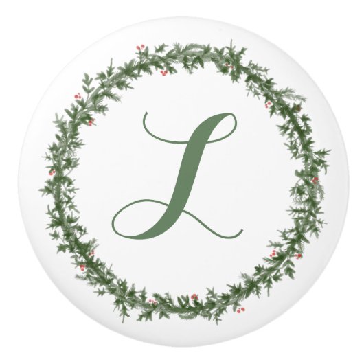 Wreaten van Green Keramische Knop (Voorkant)