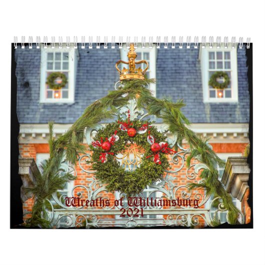 Wreaten van koloniaal Williamsburg Kalender (Hoes)
