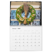 Wreaten van koloniaal Williamsburg Kalender (Jan 2027)