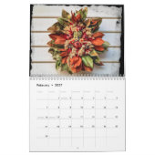 Wreaten van koloniaal Williamsburg Kalender (Feb 2027)