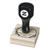 Wreatepaar retouradres rubberstempel (Stempel)