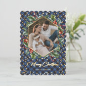 Wreater Blue Buffalo Pset met kerstkaarten Feestdagenkaart (Staand voorkant)