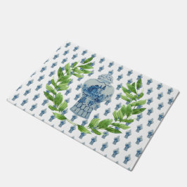 Wreater Blue & White Ginger Jar Deurmat