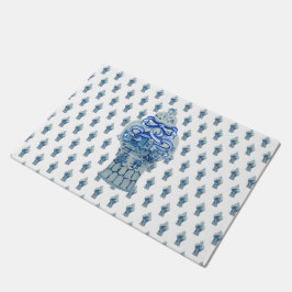 Wreater Blue & White Ginger Jar Deurmat