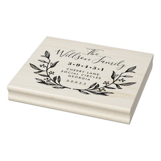 Wreater familienaam Return Address Rubberstempel (Stempel)