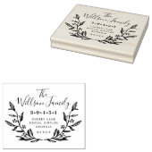 Wreater familienaam Return Address Rubberstempel (Gestempeld)
