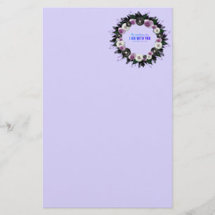 Wreater Flowers Greenery Floral Religious Gift Art Briefpapier