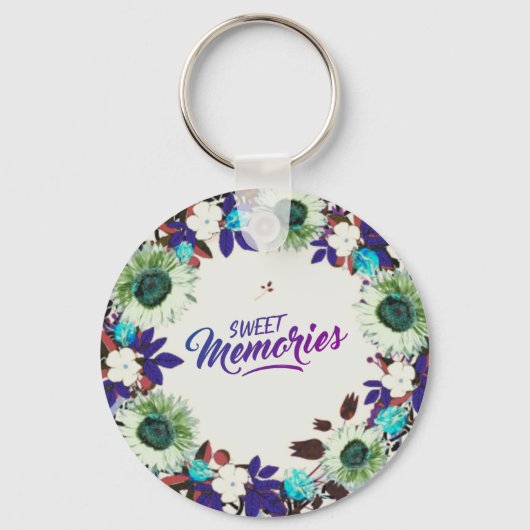 Wreater Flowers Greenery Floral Religious Gift Art Sleutelhanger (Voorkant)