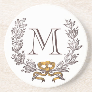 Wreater Gepersonaliseerd Monogram Initiaal Zandsteen Onderzetter