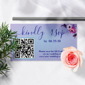 Wreater legant Wedding RSVP Floral met QR-code Informatiekaartje