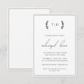 Wreater Monogram repetitie Inwendige uitnodiging (Voorkant / Achterkant)