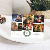 Wreater Monogram Rustic 5 Foto Merry Kerstmis