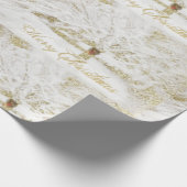 Wreater op sneeuwboom cadeaupapier (Hoek)