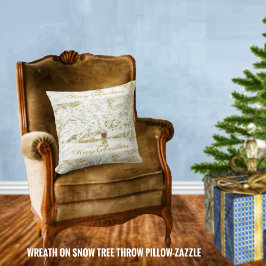 Wreater op sneeuwboom kussen