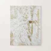 Wreater op sneeuwboom legpuzzel (Verticaal)