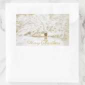 Wreater op sneeuwboom rechthoekige sticker (Tas)