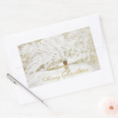 Wreater op sneeuwboom rechthoekige sticker (Envelop)