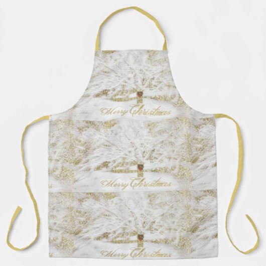 Wreater op sneeuwboom schort (Voorkant)