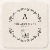 Wreater Pas getrouwd Persoonlijk cadeaumonogram Kartonnen Onderzetters (Voorkant)