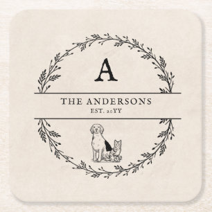 Wreater Pas getrouwd Persoonlijk cadeaumonogram Kartonnen Onderzetters